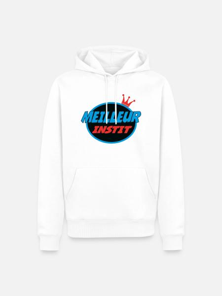 BESTER LEHRER - Männer Premium Bio Hoodie - Weiß