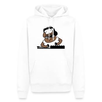 Cool DJ Sheep Sheep Mixer Musique de fête - Sweat à capuche Premium bio Homme - blanc - Devant - Nico (187cm)