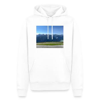 Berge - Männer Premium Bio Hoodie - Weiß - Vorne - Nico (187cm)