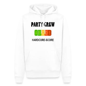 Équipe de fête - Sweat à capuche Premium bio Homme - blanc - Devant - Nico (187cm)