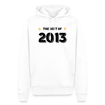 Das Beste aus 2013 - Männer Premium Bio Hoodie - Weiß - Vorne - Nico (187cm)