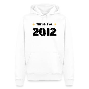 Das Beste aus 2012 - Männer Premium Bio Hoodie - Weiß - Vorne - Nico (187cm)