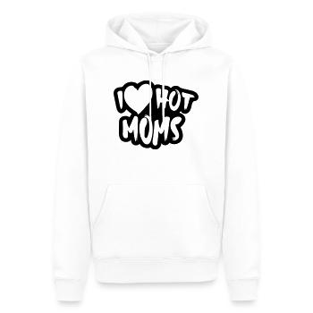 Ich liebe heiße Mütter - Männer Premium Bio Hoodie - Weiß - Vorne - Nico (187cm)