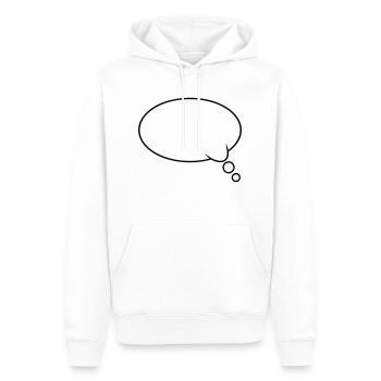 Thought Bubble Design - Men’s Premium Organic Hoodie - white - Front - Nico (187cm)