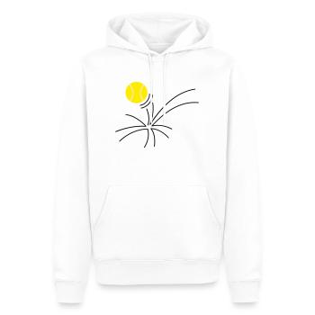 tennis as (3c) - Männer Premium Bio Hoodie - Weiß - Vorne - Nico (187cm)