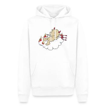 Engel_Teufel03 - Sweat à capuche Premium bio Homme - blanc - Devant - Nico (187cm)