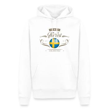 The Best Schweden - Sweden - Männer Premium Bio Hoodie - Weiß - Vorne - Nico (187cm)
