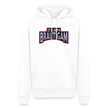 Junggesellenabschied Team Bräutigam - Männer Premium Bio Hoodie - Weiß - Vorne - Nico (187cm)