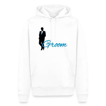 Groom - Männer Premium Bio Hoodie - Weiß - Vorne - Nico (187cm)