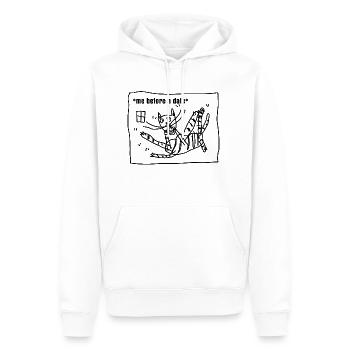Date Datation Excite moi memes aide internet - Sweat à capuche Premium bio Homme - blanc - Devant - Nico (187cm)