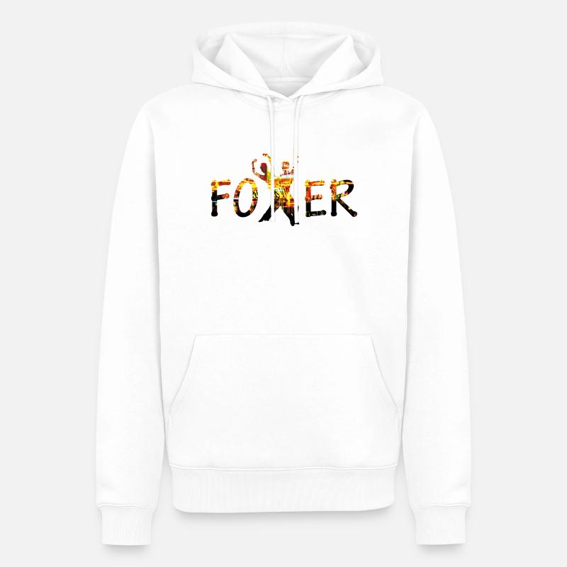 discofoxer - Männer Premium Bio Hoodie - Weiß