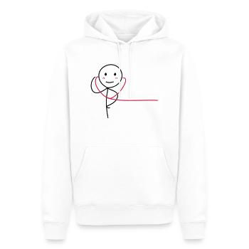 Together Forever (Motiv 2 von 2) (Boy) - Männer Premium Bio Hoodie - Weiß - Vorne - Nico (187cm)