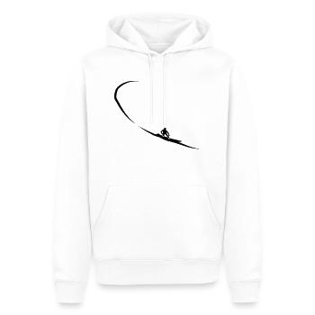 surfer - Männer Premium Bio Hoodie - Weiß - Vorne - Nico (187cm)