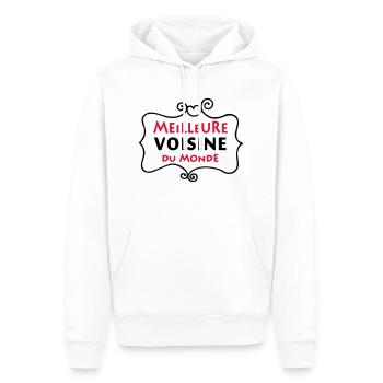 Meilleure VOISINE du monde (2c) - Männer Premium Bio Hoodie - Weiß - Vorne - Nico (187cm)