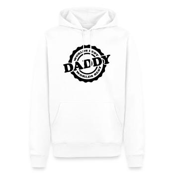 Worlds Best Daddy - Sweat à capuche Premium bio Homme - blanc - Devant - Nico (187cm)