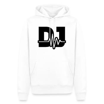 DJ - Sweat à capuche Premium bio Homme - blanc - Devant - Nico (187cm)