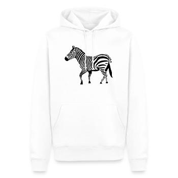 zebra Zeichnung Zebra-Vektor-Savanne - Männer Premium Bio Hoodie - Weiß - Vorne - Nico (187cm)