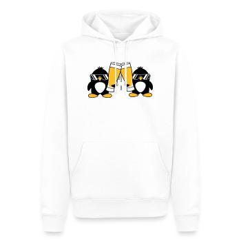 penguin toast team friends sunglasses party - Men’s Premium Organic Hoodie - white - Front - Nico (187cm)