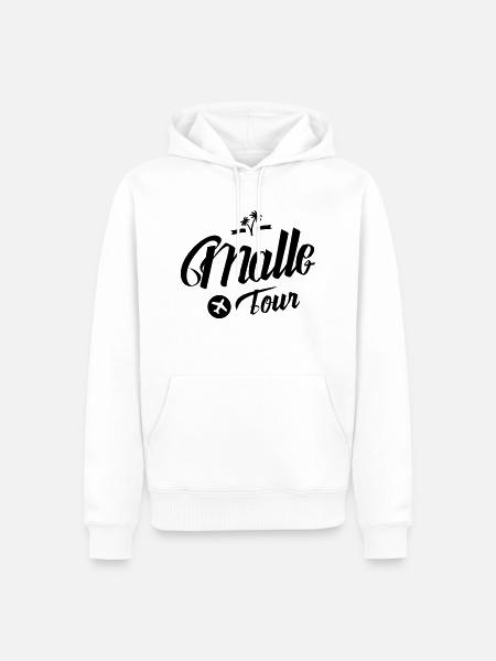 malle tour - Männer Premium Bio Hoodie - Weiß