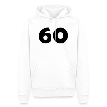 60 - Men’s Premium Organic Hoodie - white - Front - Nico (187cm)
