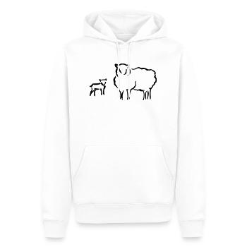 Schafzucht Lamm lustig Geschenkidee Familie Schafe - Männer Premium Bio Hoodie - Weiß - Vorne - Nico (187cm)