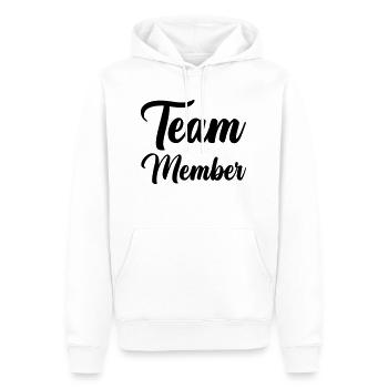 Membres de l’équipe - Sweat à capuche Premium bio Homme - blanc - Devant - Nico (187cm)