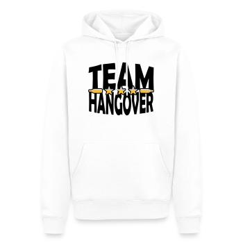 Bouteilles de bière Team Hangover - Sweat à capuche Premium bio Homme - blanc - Devant - Nico (187cm)