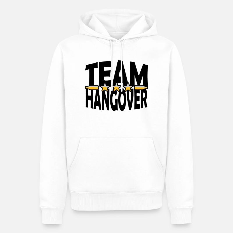 Bouteilles de bière Team Hangover - Sweat à capuche Premium bio Homme - blanc
