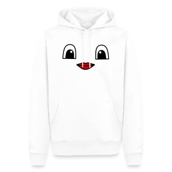 Cute face with red lips - Männer Premium Bio Hoodie - Weiß - Vorne - Nico (187cm)