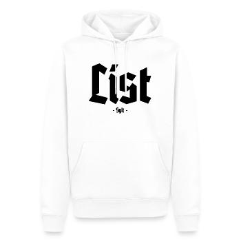 List - Sylt - Nordsee - Insel - Urlaub - Strand - Männer Premium Bio Hoodie - Weiß - Vorne - Nico (187cm)