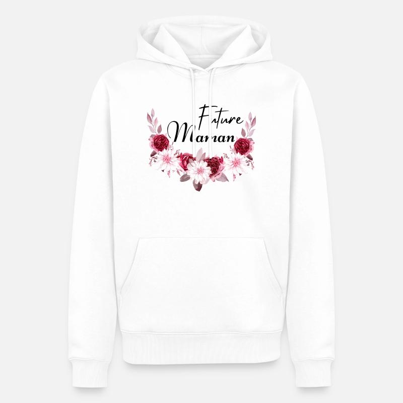 future maman idée cadeau - Sweat à capuche Premium bio Homme - blanc