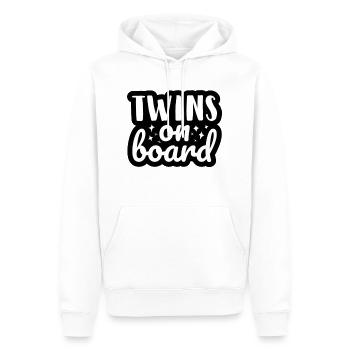 Jumeaux à bord Autocollant pour bébé et bébés - Sweat à capuche Premium bio Homme - blanc - Devant - Nico (187cm)