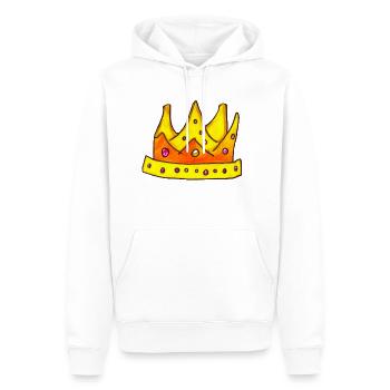 Krone König Königin Kaiser Majestät Kinder Design - Männer Premium Bio Hoodie - Weiß - Vorne - Nico (187cm)