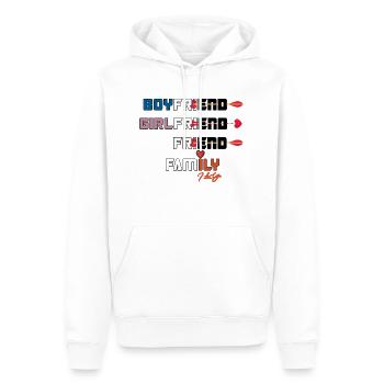Familie, ich liebe dich - Männer Premium Bio Hoodie - Weiß - Vorne - Nico (187cm)