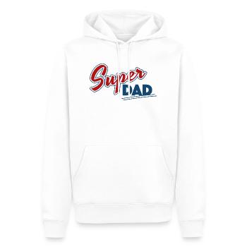 Super Papa - Männer Premium Bio Hoodie - Weiß - Vorne - Nico (187cm)