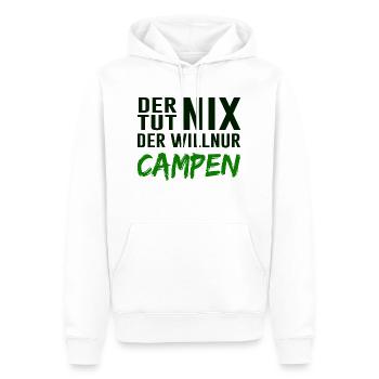Camping Wohnwagen Camper lustige Sprüche - Männer Premium Bio Hoodie - Weiß - Vorne - Nico (187cm)
