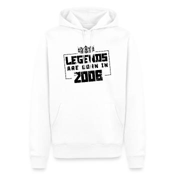 2006 Legends Born in - Men’s Premium Organic Hoodie - white - Front - Nico (187cm)
