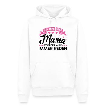 Mutter Familie Mütter Geschenk - Männer Premium Bio Hoodie - Weiß - Vorne - Nico (187cm)