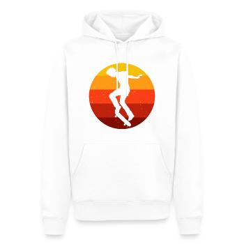 Skateboard Skateboarder Skater Skate Skateing - Männer Premium Bio Hoodie - Weiß - Vorne - Nico (187cm)