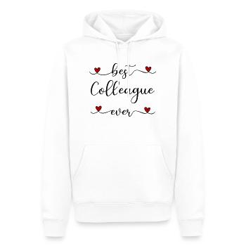 Collègue - Sweat à capuche Premium bio Homme - blanc - Devant - Nico (187cm)
