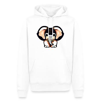 Kleiner Elefant Cartoon niedlich Liebe Abenteuer 5 - Männer Premium Bio Hoodie - Weiß - Vorne - Nico (187cm)