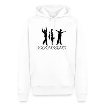 Dancing Dance Music - Men’s Premium Organic Hoodie - white - Front - Nico (187cm)