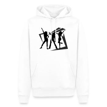 Dancing Dance Music - Männer Premium Bio Hoodie - Weiß - Vorne - Nico (187cm)