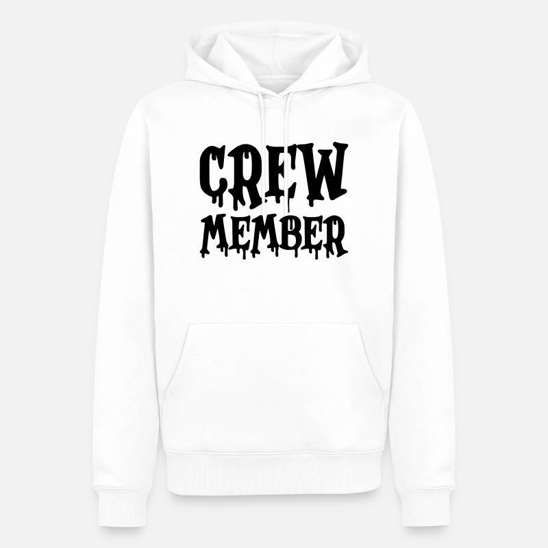 Membre d’équipage - Sweat à capuche Premium bio Homme - blanc