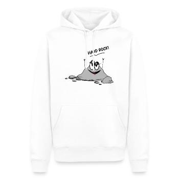 Idée cadeau drôle de dicton drôle d’image drôle d’humour - Sweat à capuche Premium bio Homme - blanc - Devant - Nico (187cm)