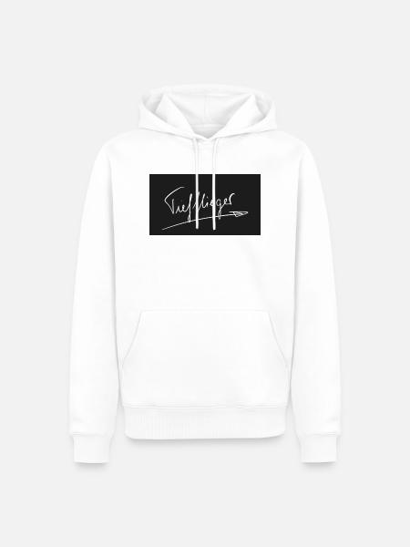 Tiefflieger - Männer Premium Bio Hoodie - Weiß