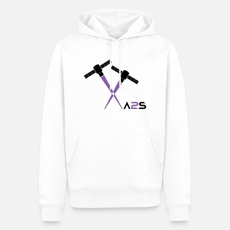 Aeolus 2 Simulator - Männer Premium Bio Hoodie - Weiß