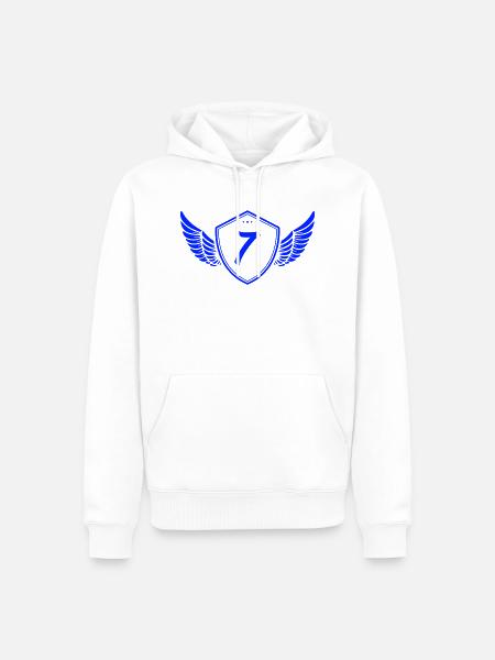 wappen 7 - Männer Premium Bio Hoodie - Weiß