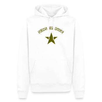 Sons of Rage oliv - Männer Premium Bio Hoodie - Weiß - Vorne - Nico (187cm)