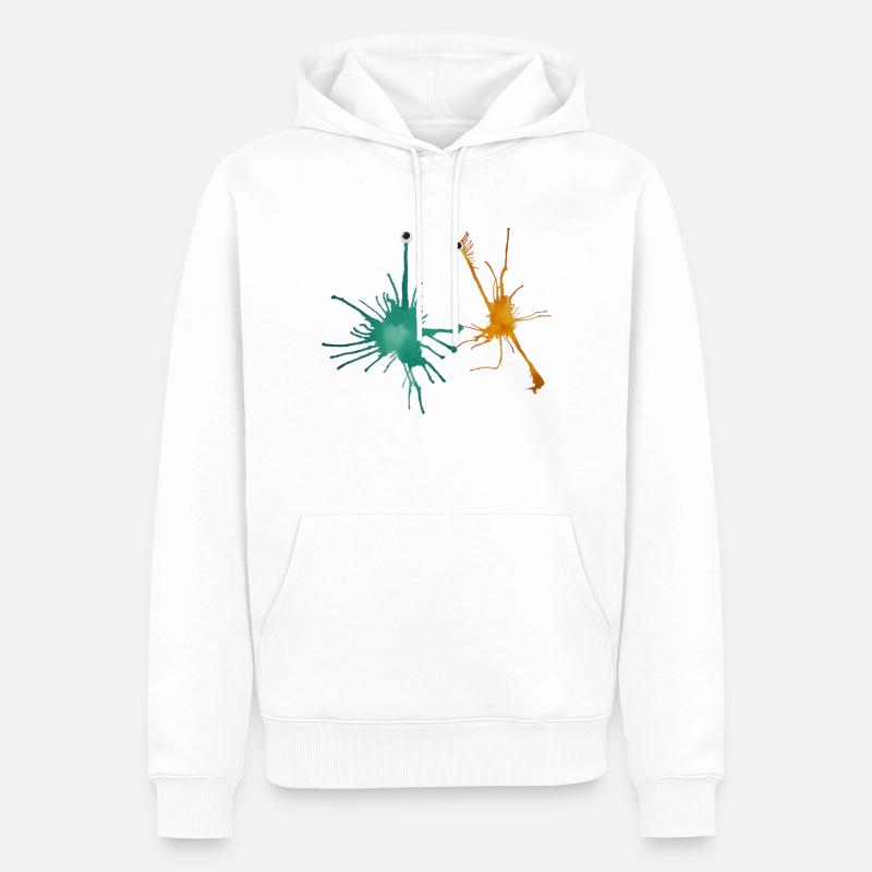 MonstRumms Freunde Nr.2 - Männer Premium Bio Hoodie - Weiß